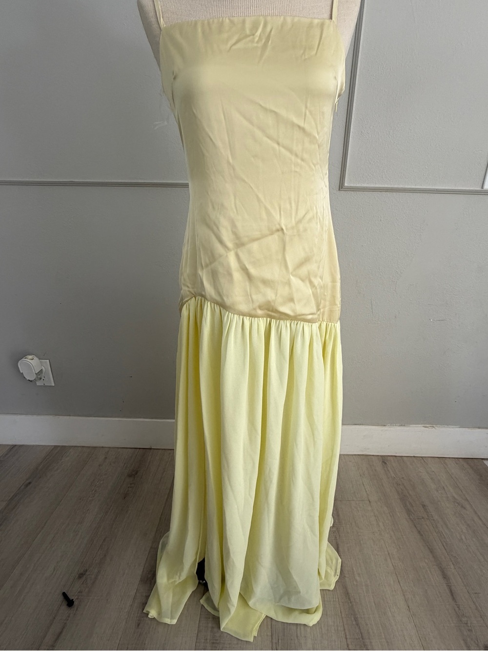 Peppermayo Asteria Yellow Maxi Dress with slit - Picture 3 of 5